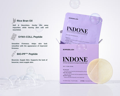 1NDONE Peptide Infused Oil-to-Foam Cleansing Pad